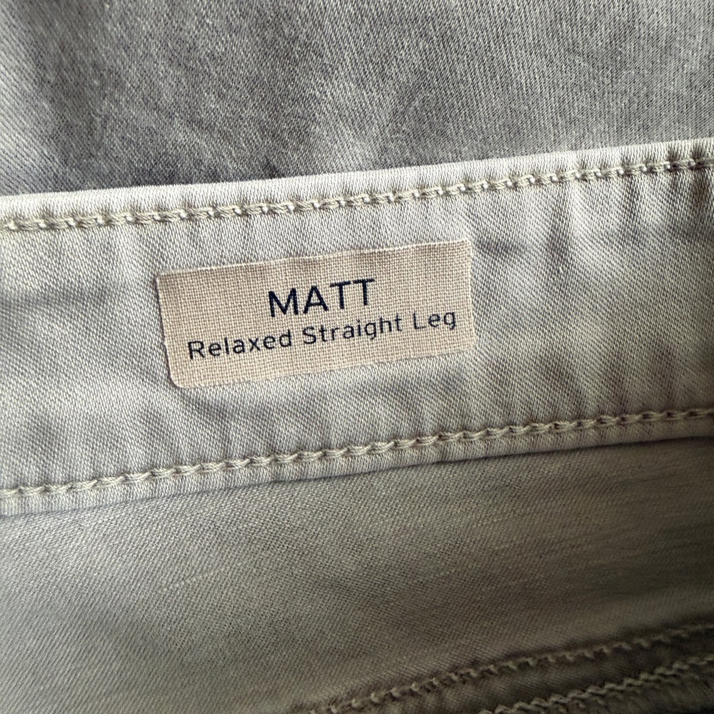 Mavi Matt Relaxed Straight Leg Jeans Mens 36 x 30 Tan Pants - Picture 6 of 9